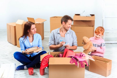 Professional man with a van service in Bow for local home and business moves