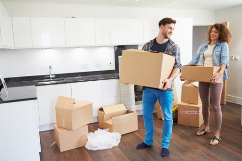 Packing and furniture protection for a Bow home move